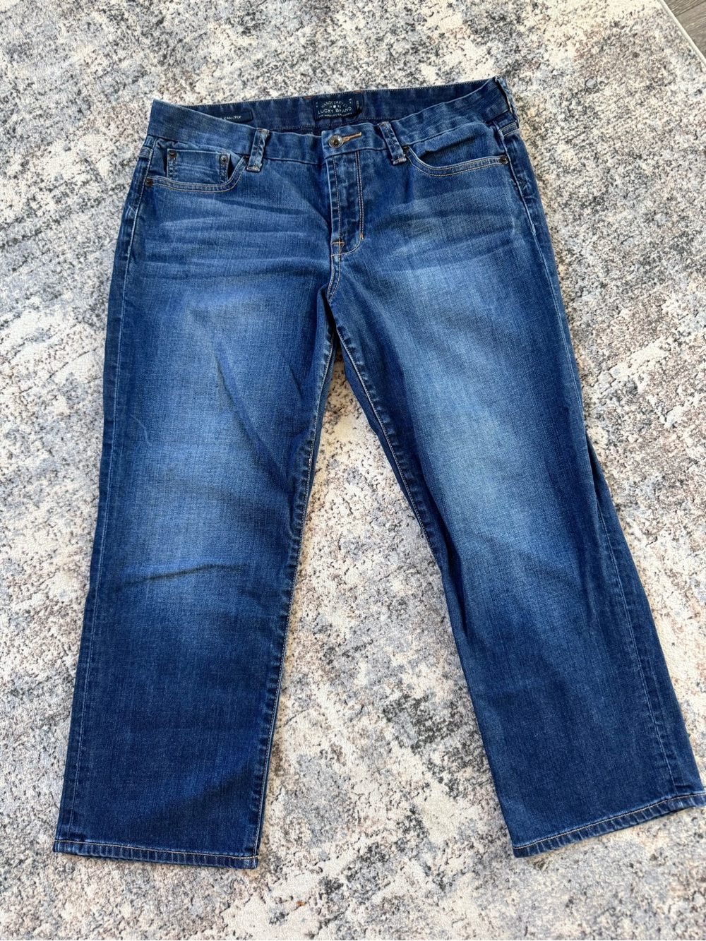 Lucky Brand Women's Sweet Jean Crop Blue Cropped-Leg Jeans